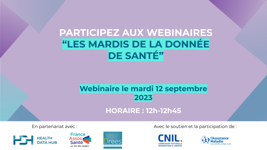 Webinaire Les mardis de la donnée de santé