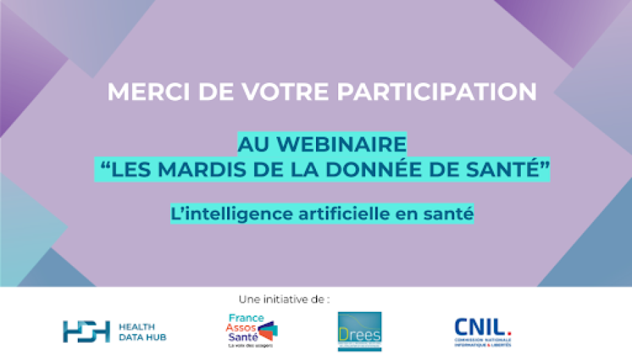 Les Mardis de la donnée de santé