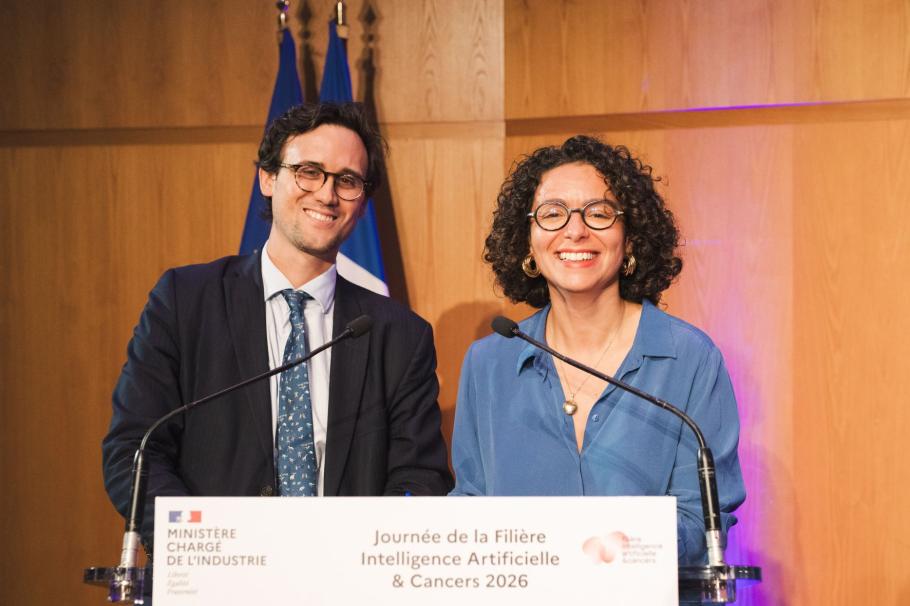Nicolas Scotté (INCa) et Hela Ghariani (PDS)