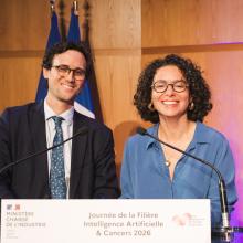 Nicolas Scotté (INCa) et Hela Ghariani (PDS)